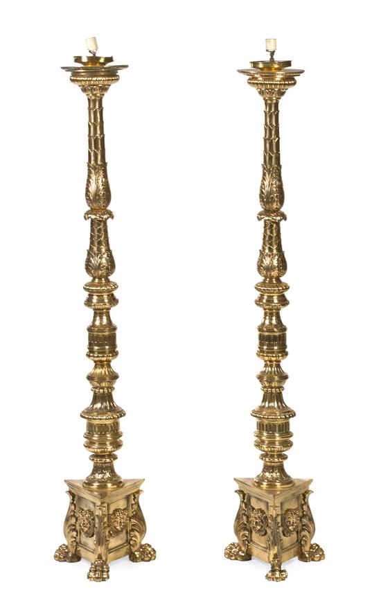 A Pair of Empire Style Brass