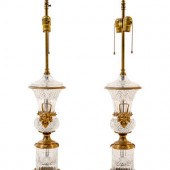 A Pair of Empire Style Gilt Me