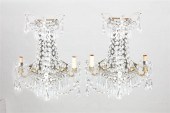 A PAIR OF EMPIRE STYLE TWIN BR