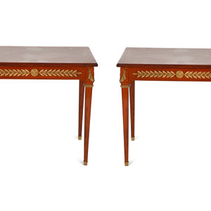 A Pair of Empire Style Gilt