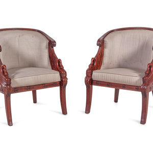 A Pair of Empire Style Carved