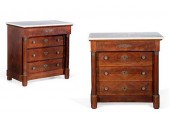 A PAIR OF EMPIRE STYLE MAHOGAN