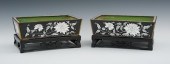 A Pair of Enameled Planters Ch