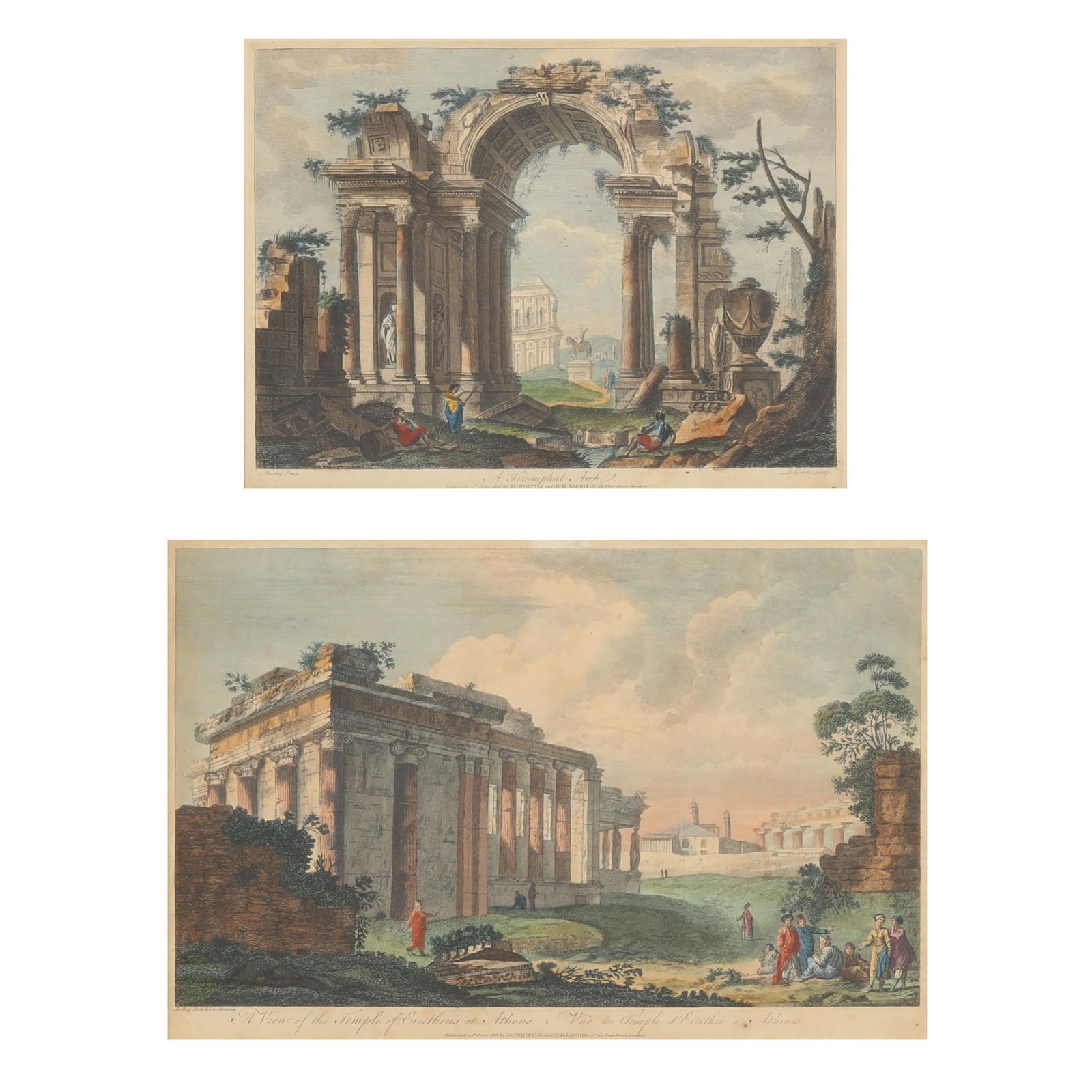 A PAIR OF ENGLISH ARCHITECTURAL