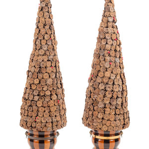 A Pair of English Brass Mounted