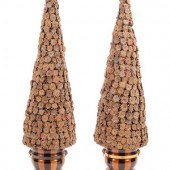A Pair of English Brass Mounte