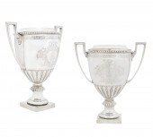 A PAIR OF ENGLISH ELECTROPLATE