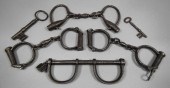 A pair of English iron manacle