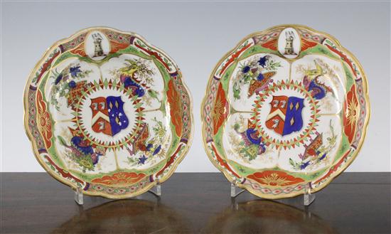 A pair of English porcelain