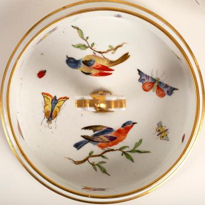 A pair of English porcelain ice