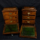 A PAIR OF ENGLISH REGENCY ROSE