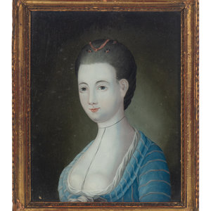A Pair of English Reverse-Painted