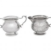 A Pair of English Silver Sauce