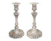 A PAIR OF ENGLISH STERLING SIL