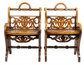 A PAIR OF ENGLISH VICTORIAN MA