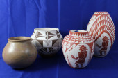A PAIR OF ETCHED LAGUNA PUEBLO