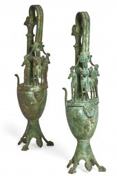 A PAIR OF ETRUSCAN STYLE VERDI