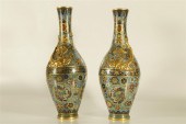 A PAIR OF EXQUISITE GILT-CLOIS