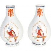 A Pair of Famille Rose Porcela