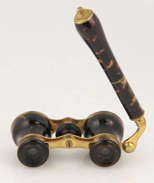 A pair of faux tortoiseshell