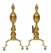 A PAIR OF FEDERAL BRASS DOUBLE