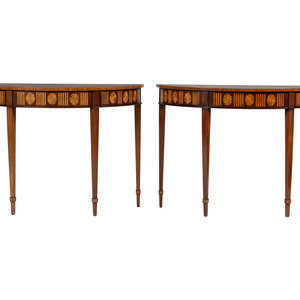 A Pair of Federal Style Fan