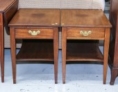 A PAIR OF FEDERAL STYLE MAHOGA