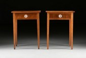 A PAIR OF FEDERAL STYLE BENCH