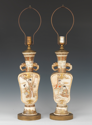 A Pair of Fine Vintage Satsuma