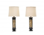 A PAIR OF FORNASETTI VERRE éGL