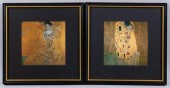 , A PAIR OF FRAMED POSTCARDS A