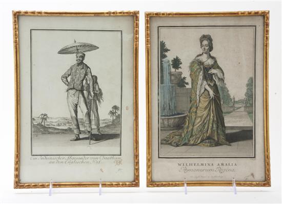 *A Pair of Framed Etchings one