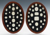 A Pair of Framed Plaster Intag