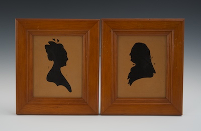 A Pair of Framed Silhouette