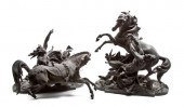 * A Pair of French Cast Metal
