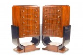 A PAIR OF FRENCH ART DECO-STYL
