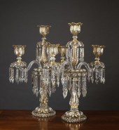 A PAIR OF FRENCH BACCARAT CRYS