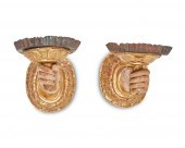 A PAIR OF FRENCH BAROQUE GILTW