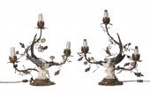 A PAIR OF FRENCH BOUDOIR LAMPS