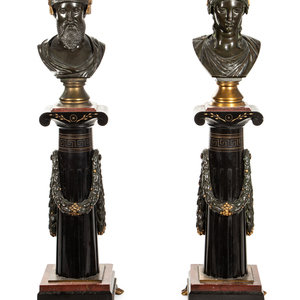A Pair of French Bronze and