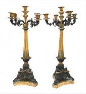 A PAIR OF FRENCH BRONZE NEOCLA