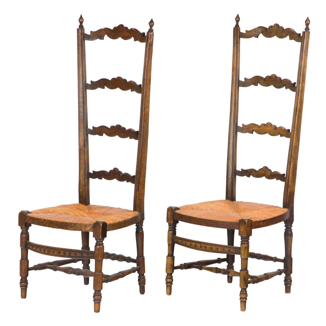 A PAIR OF FRENCH COUNTRY LADDER