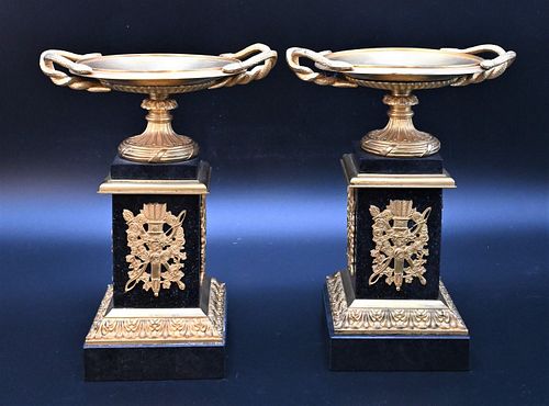 A PAIR OF FRENCH DORE BRONZE AND
