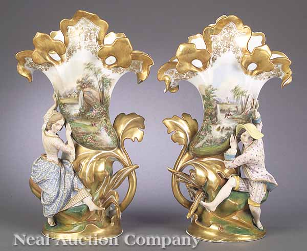 A Pair of French Gilt and
