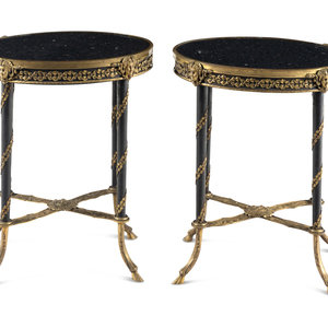 A Pair of French Gilt Bronze,
