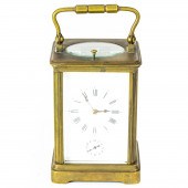 A PAIR OF FRENCH GILT BRASS CA