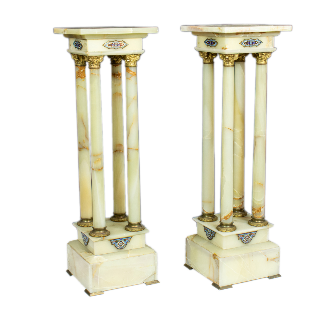 A PAIR OF FRENCH GILT BRONZE
