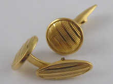 A pair of French hallmarked 18