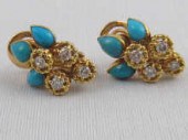 A pair of French hallmarked 18