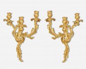 A PAIR OF FRENCH LOUIS XV-STYL